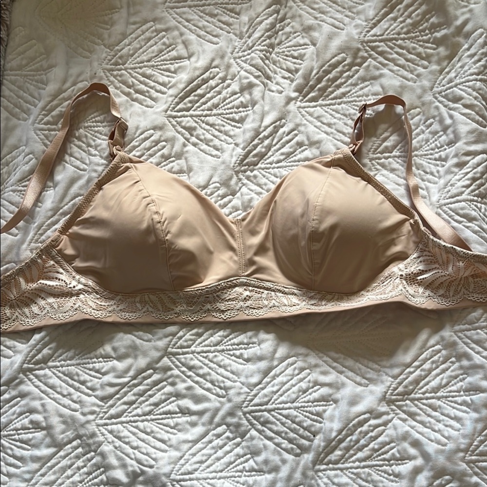 Willow Tan Nursing Bra with Adjustable Straps